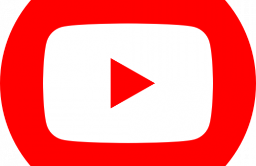 Red and white YouTube icon
