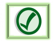 Check mark green within a green circle